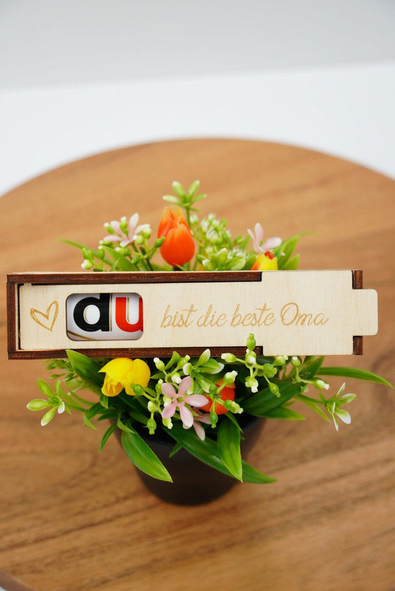 Personalisierte Schokoriegelbox aus Holz mit Gravur – nachhaltiges Geschenk Made in Germany, Niederbayern