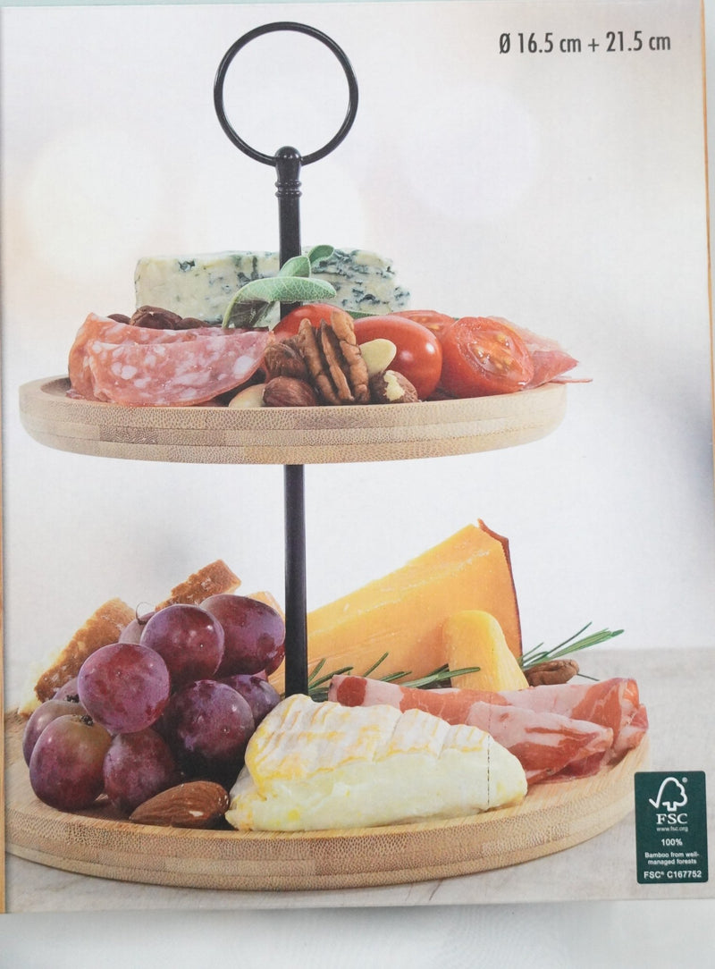 Etagere aus Bambus – Zwei Etagen - RJC - Circle