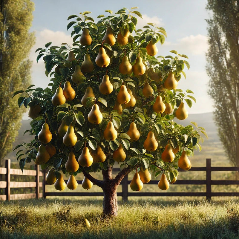 Baumschild Birne aus Schiefer – lasergraviert, wetterfest & regional gefertigt in Niederbayern. Natürlich, langlebig & dekorativ für Garten & Obstbäume.