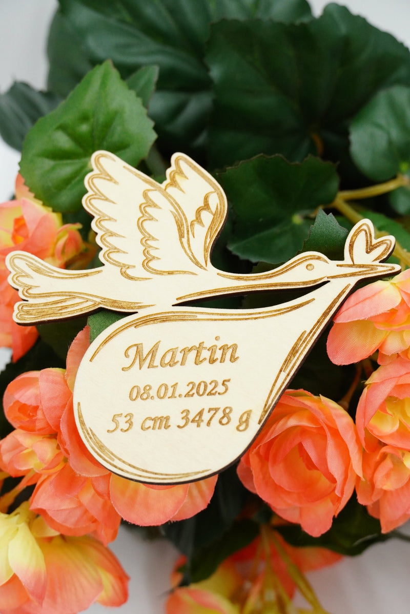 Geburt Baby Anhänger Birke/Linde - RJC - Circle