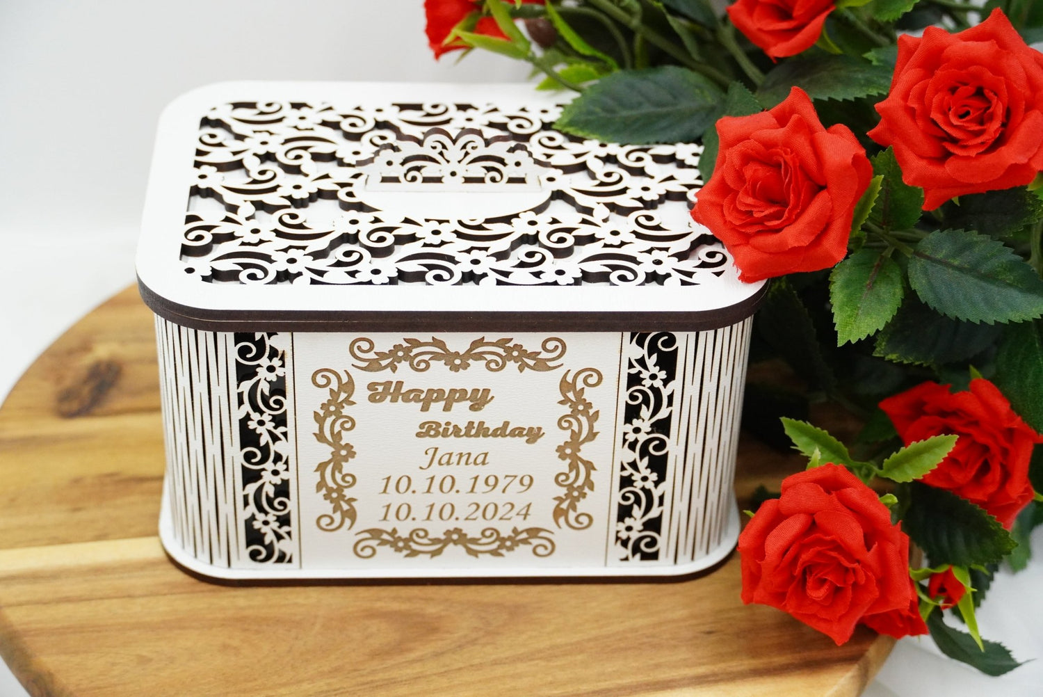 Geburtstagsbox Ornamentdesign - personalisierbar - RJC - Circle