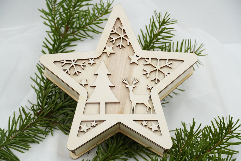 Geschenkbox Stern - personalisierbar - RJC - Circle