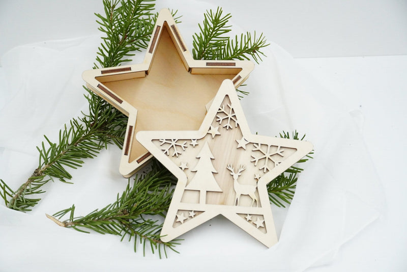 Geschenkbox Stern - personalisierbar - RJC - Circle