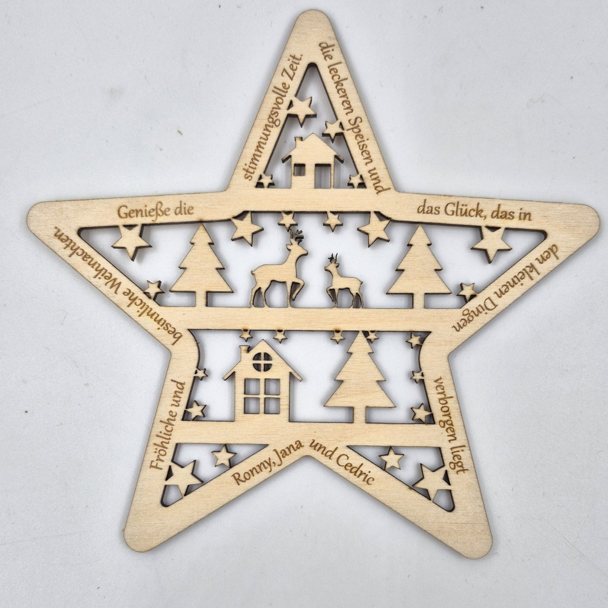 Geschenkbox Stern - personalisierbar - RJC - Circle