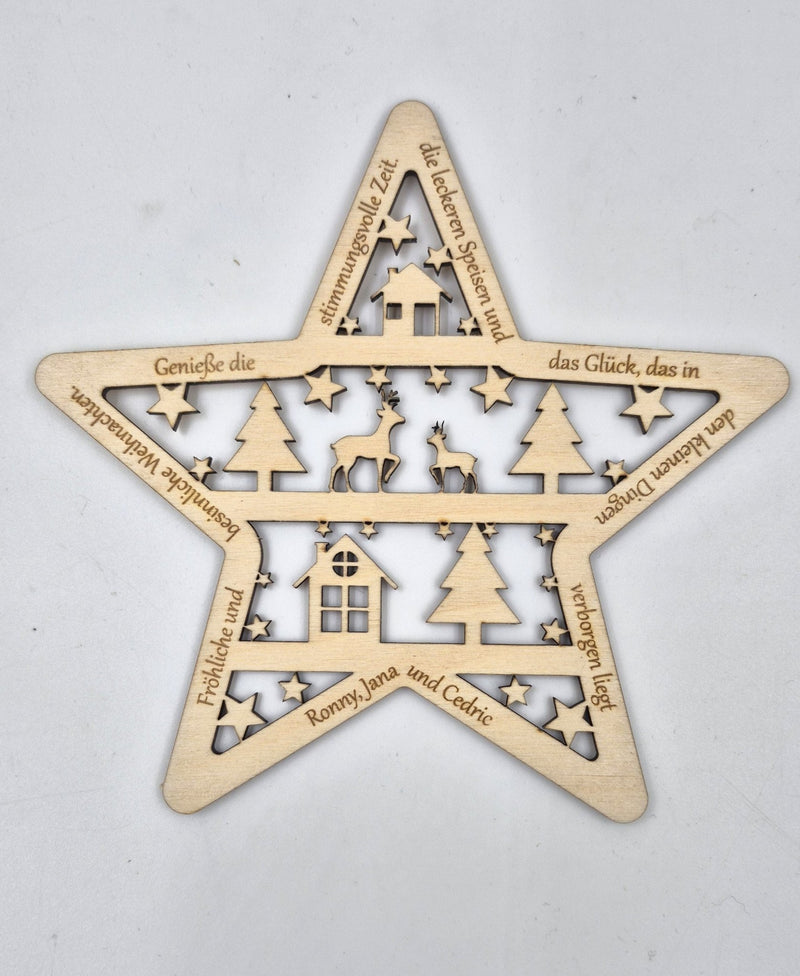 Geschenkbox Stern - personalisierbar - RJC - Circle