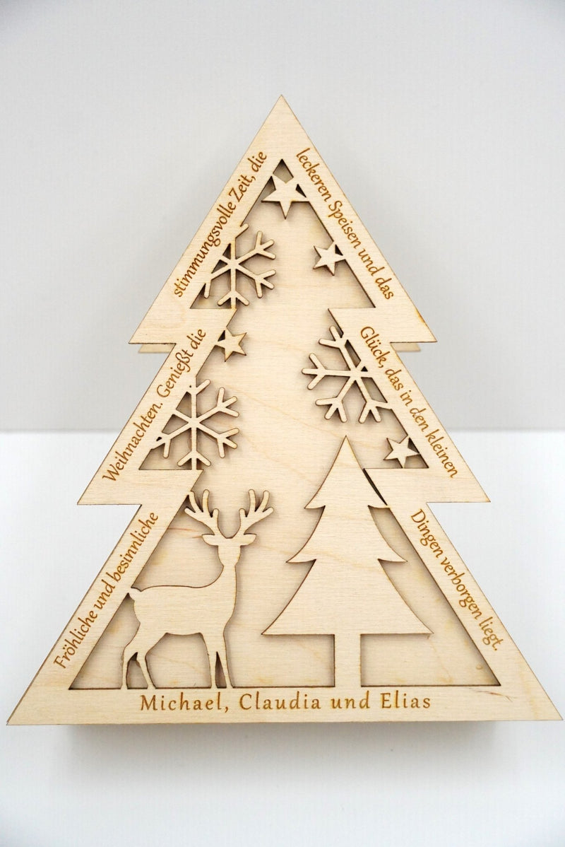 Geschenkbox Tanne - personalisierbar - RJC - Circle