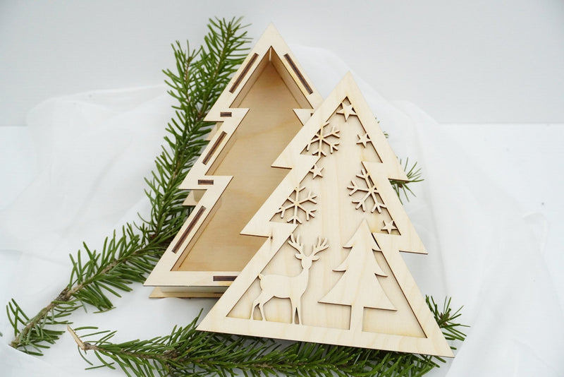 Geschenkbox Tanne - personalisierbar - RJC - Circle