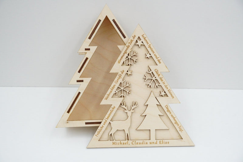 Geschenkbox Tanne - personalisierbar - RJC - Circle