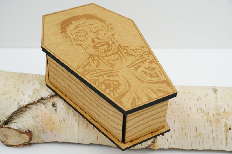 Halloween Sarg MDF braun - RJC - Circle