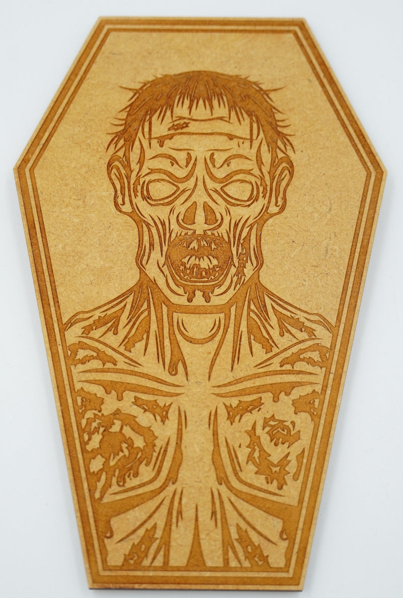 Halloween Sarg MDF braun - RJC - Circle