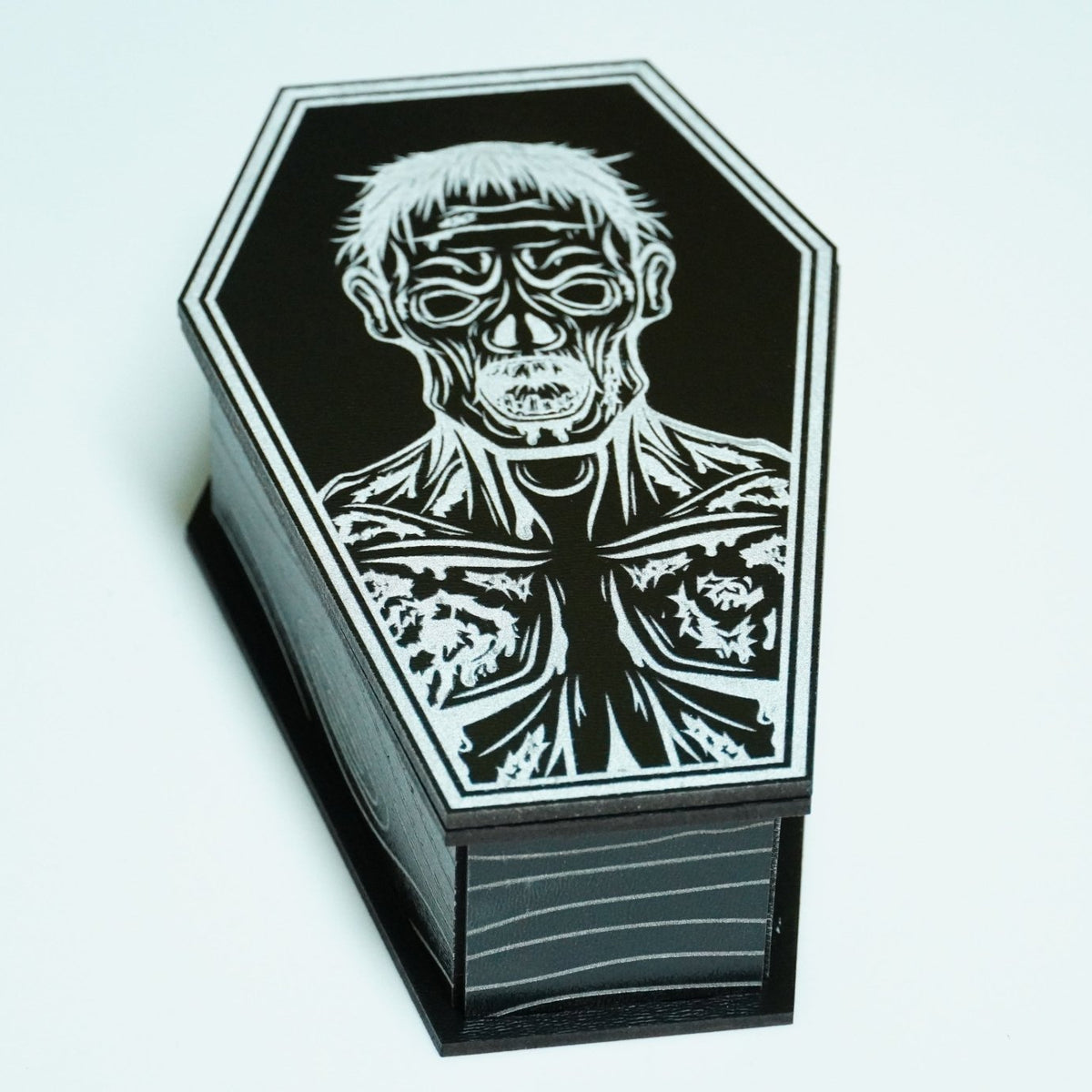 Halloween Sarg MDF schwarz silber - RJC - Circle
