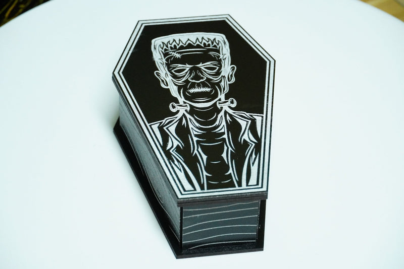 Halloween Sarg MDF schwarz silber - RJC - Circle