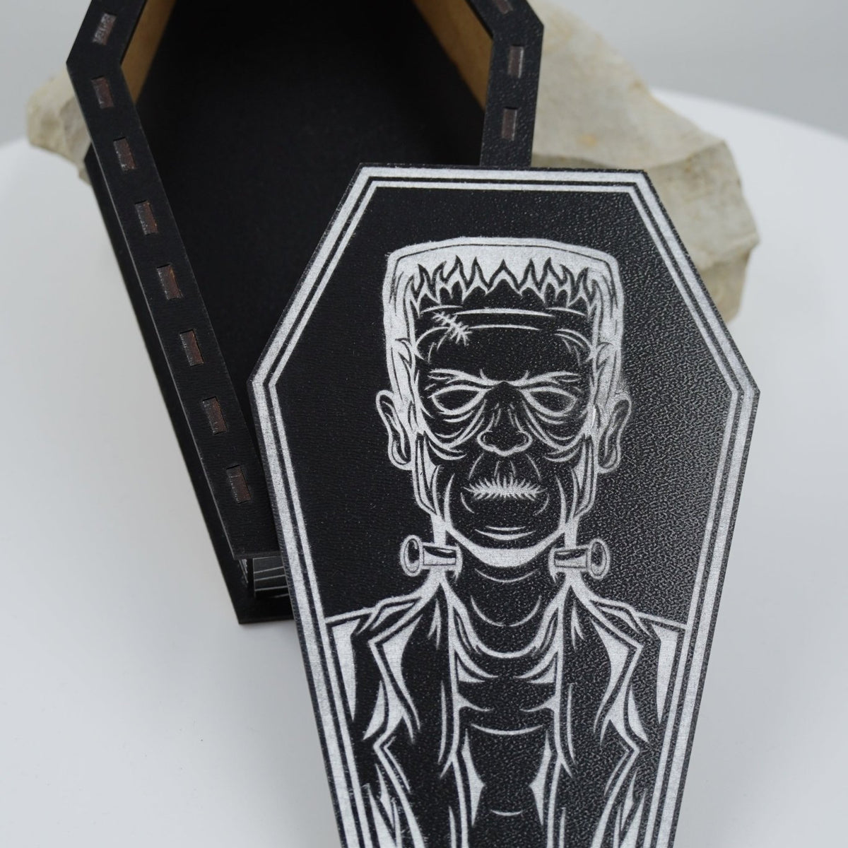 Halloween Sarg MDF schwarz silber - RJC - Circle