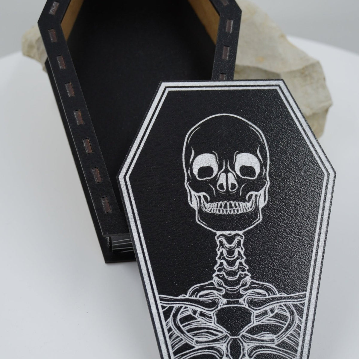 Halloween Sarg MDF schwarz silber - RJC - Circle