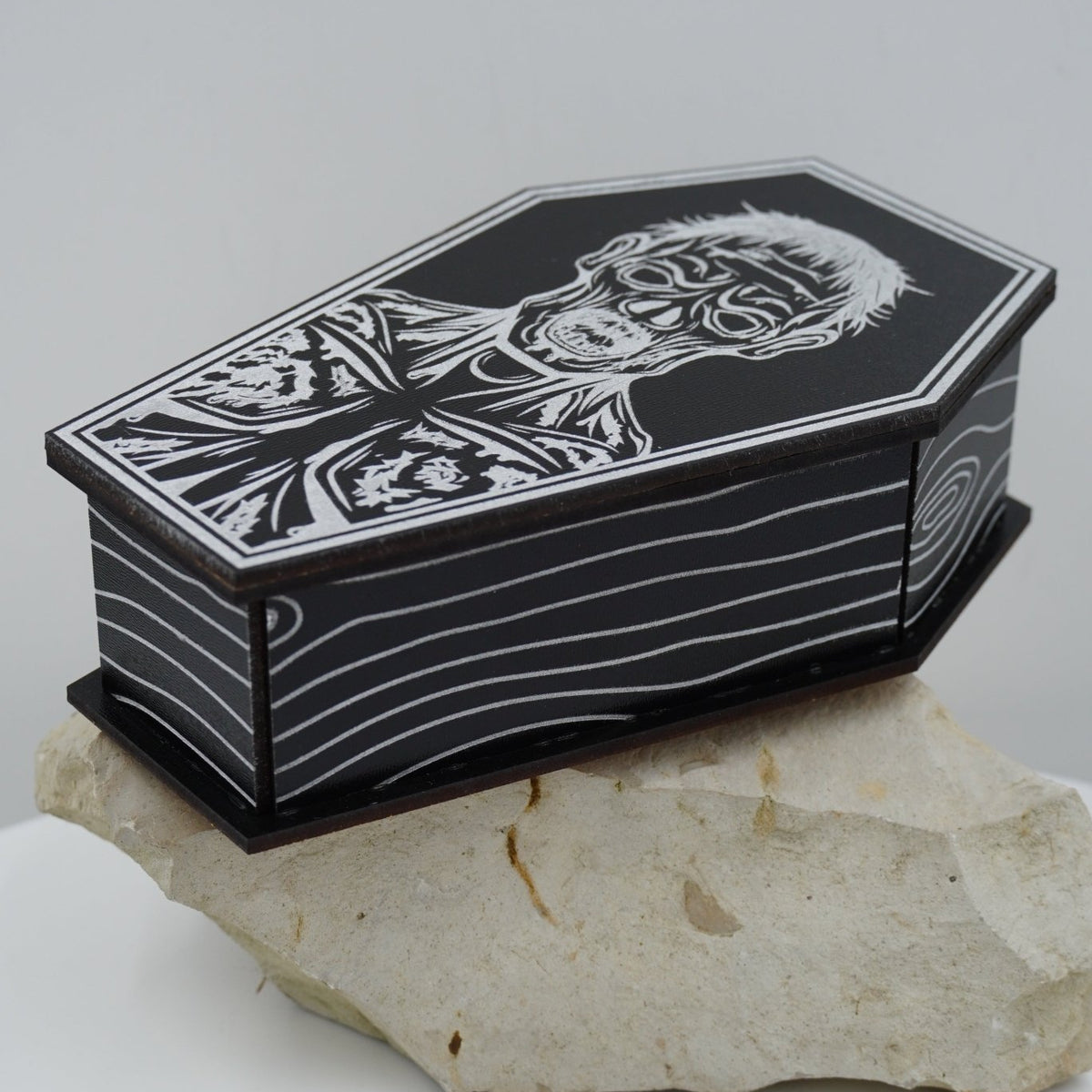 Halloween Sarg MDF schwarz silber - RJC - Circle