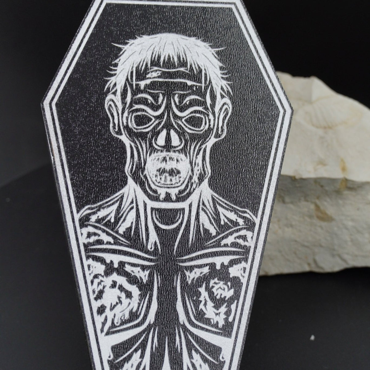 Halloween Sarg MDF schwarz silber - RJC - Circle