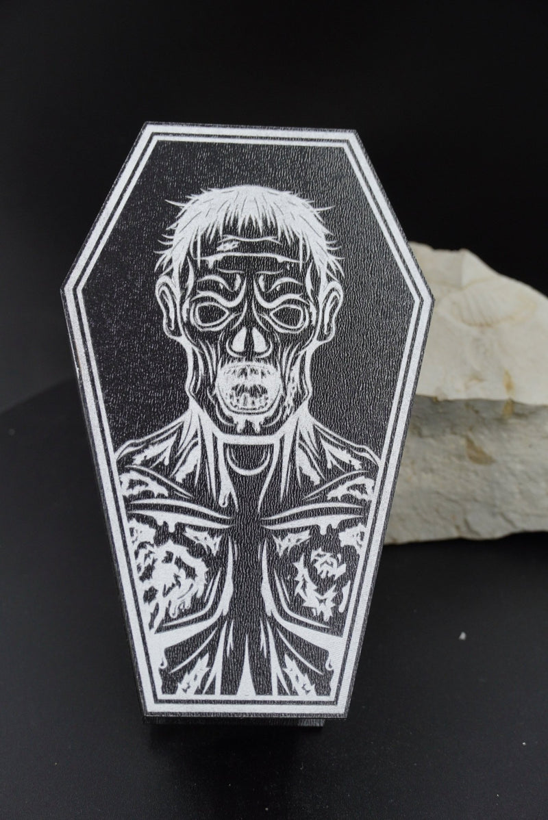 Halloween Sarg MDF schwarz silber - RJC - Circle