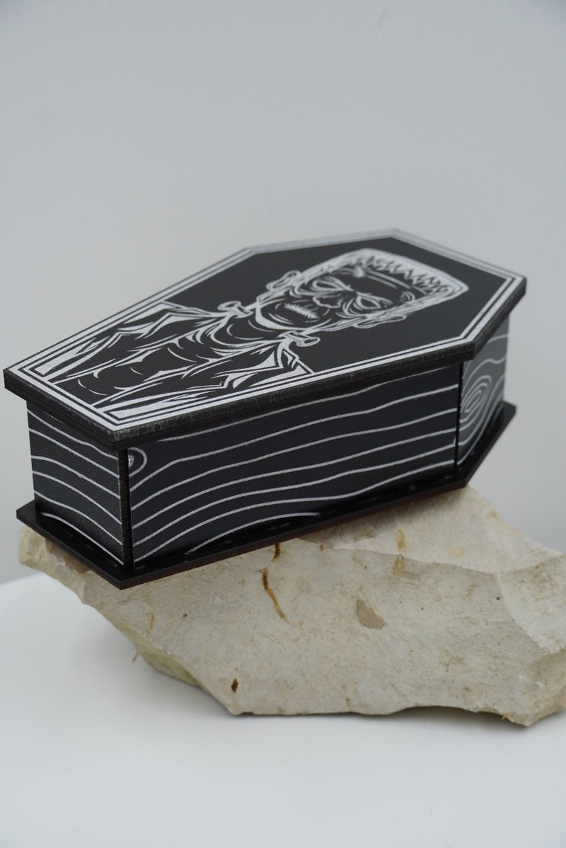 Halloween Sarg MDF schwarz silber - RJC - Circle