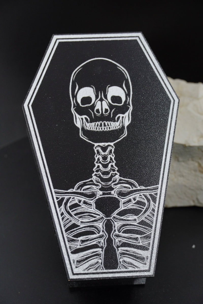 Halloween Sarg MDF schwarz silber - RJC - Circle