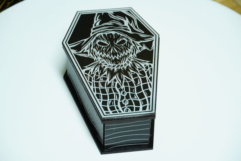 Halloween Sarg MDF schwarz silber - RJC - Circle