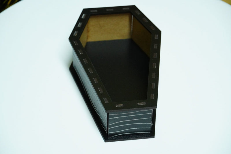 Halloween Sarg MDF schwarz silber - RJC - Circle