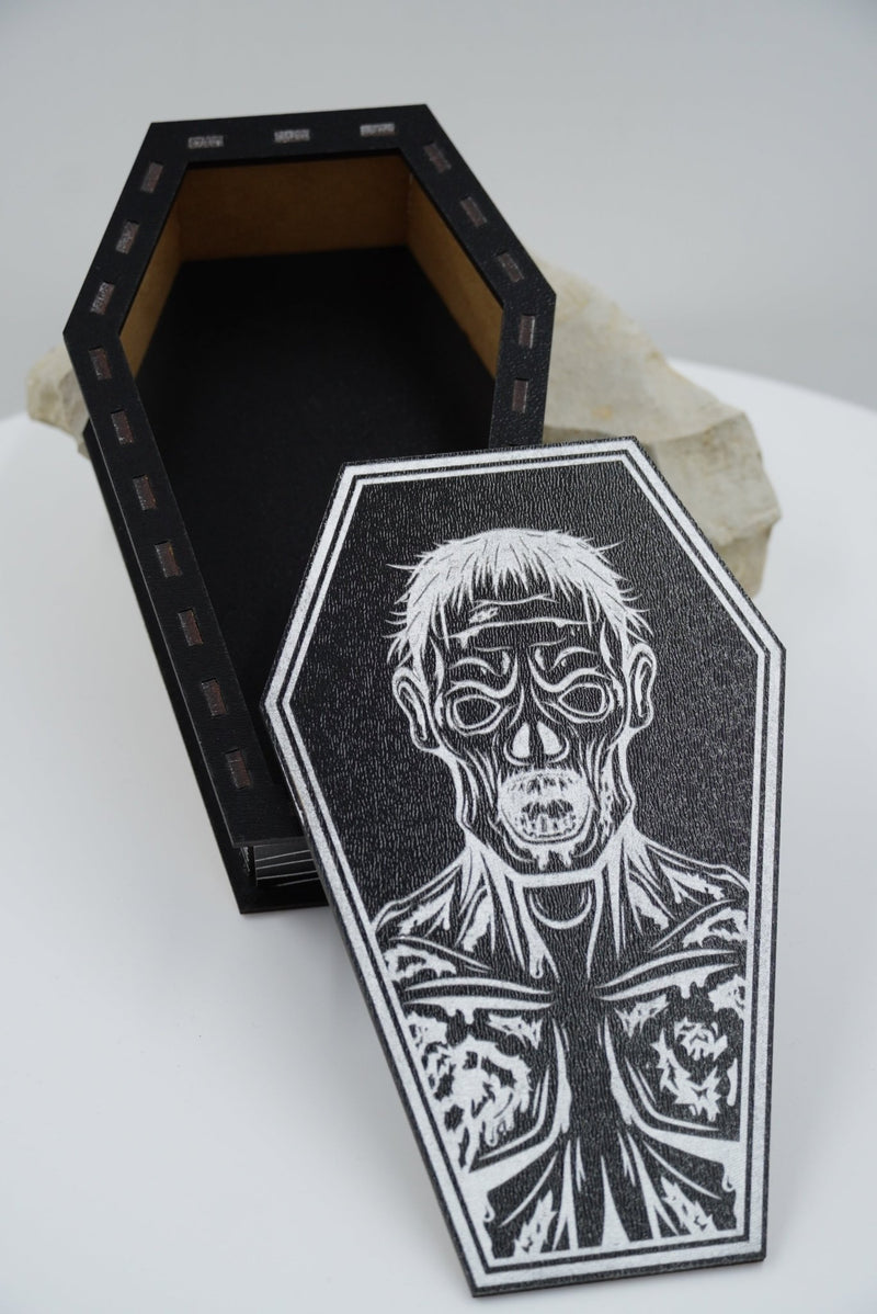 Halloween Sarg MDF schwarz silber - RJC - Circle