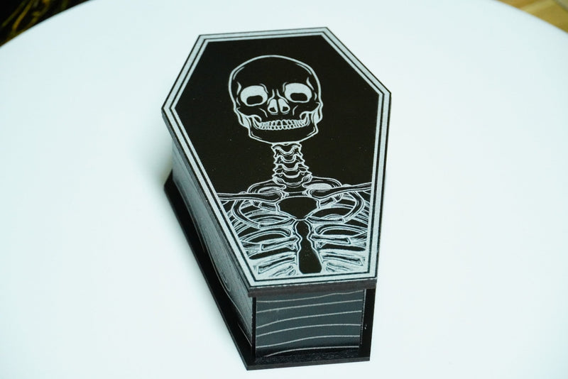 Halloween Sarg MDF schwarz silber - RJC - Circle