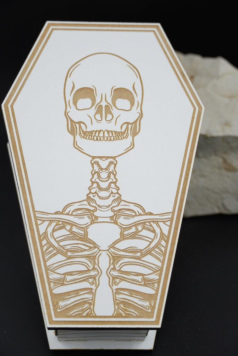 Halloween Sarg MDF weiss - RJC - Circle