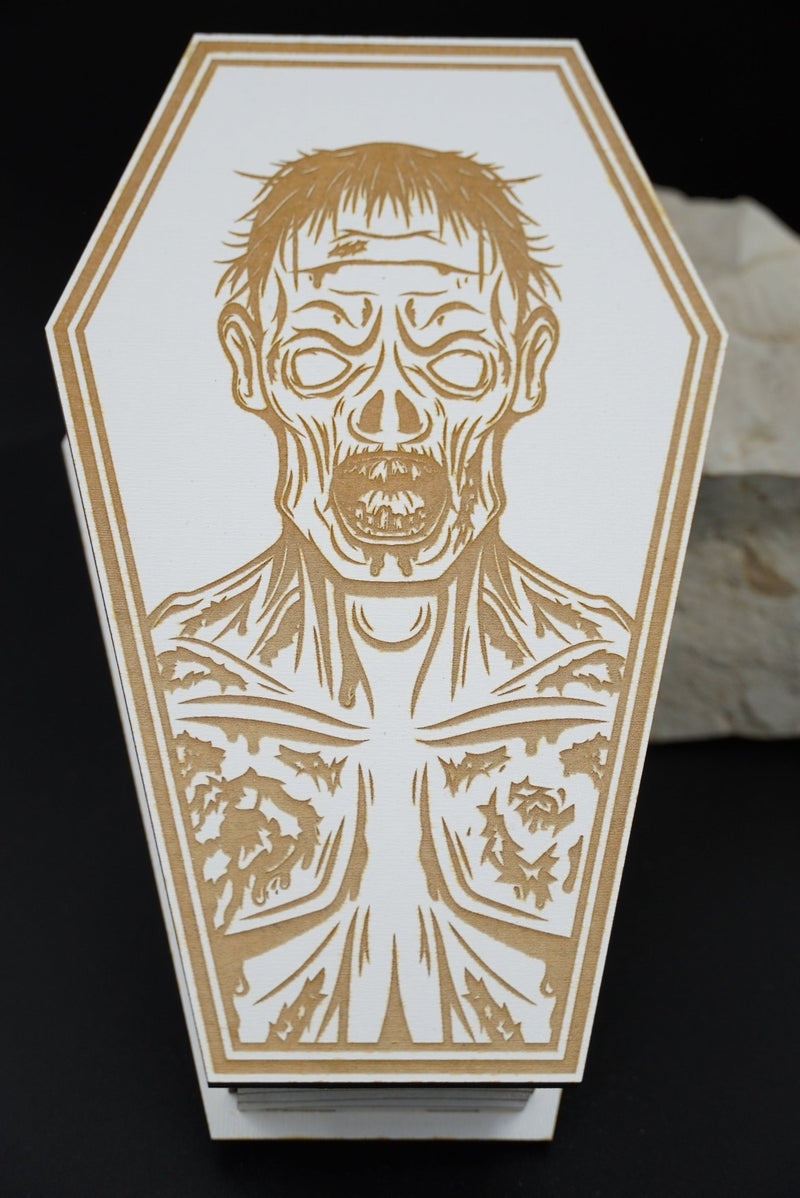 Halloween Sarg MDF weiss - RJC - Circle