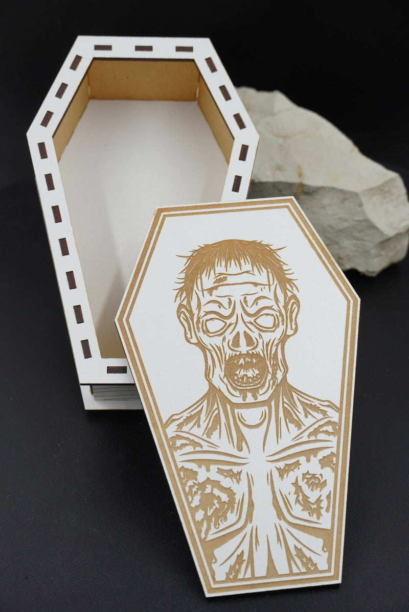 Halloween Sarg MDF weiss - RJC - Circle