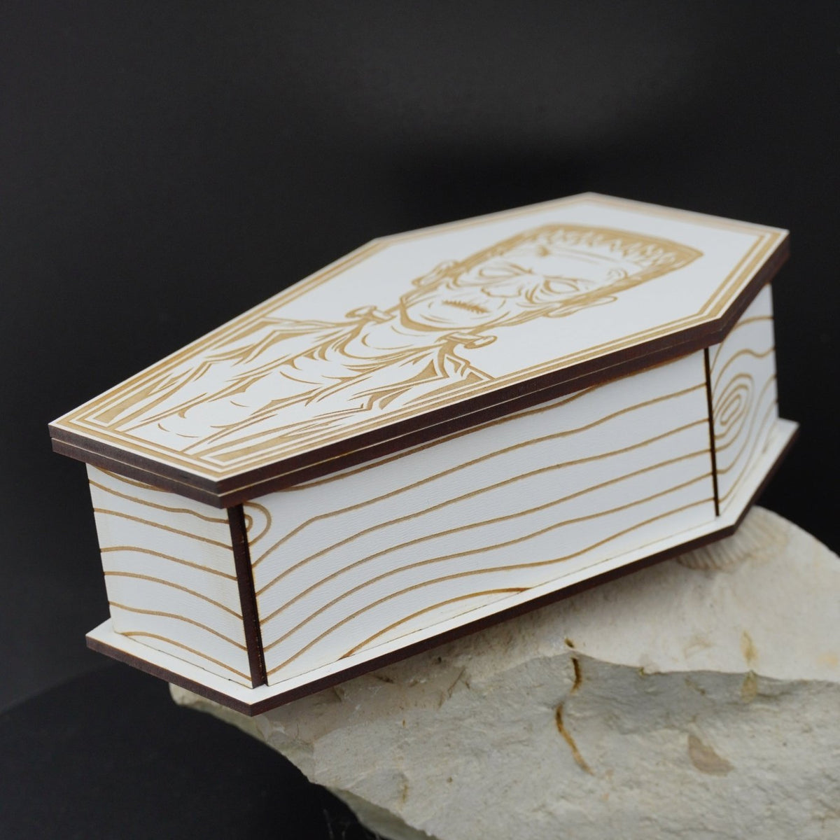 Halloween Sarg MDF weiss - RJC - Circle
