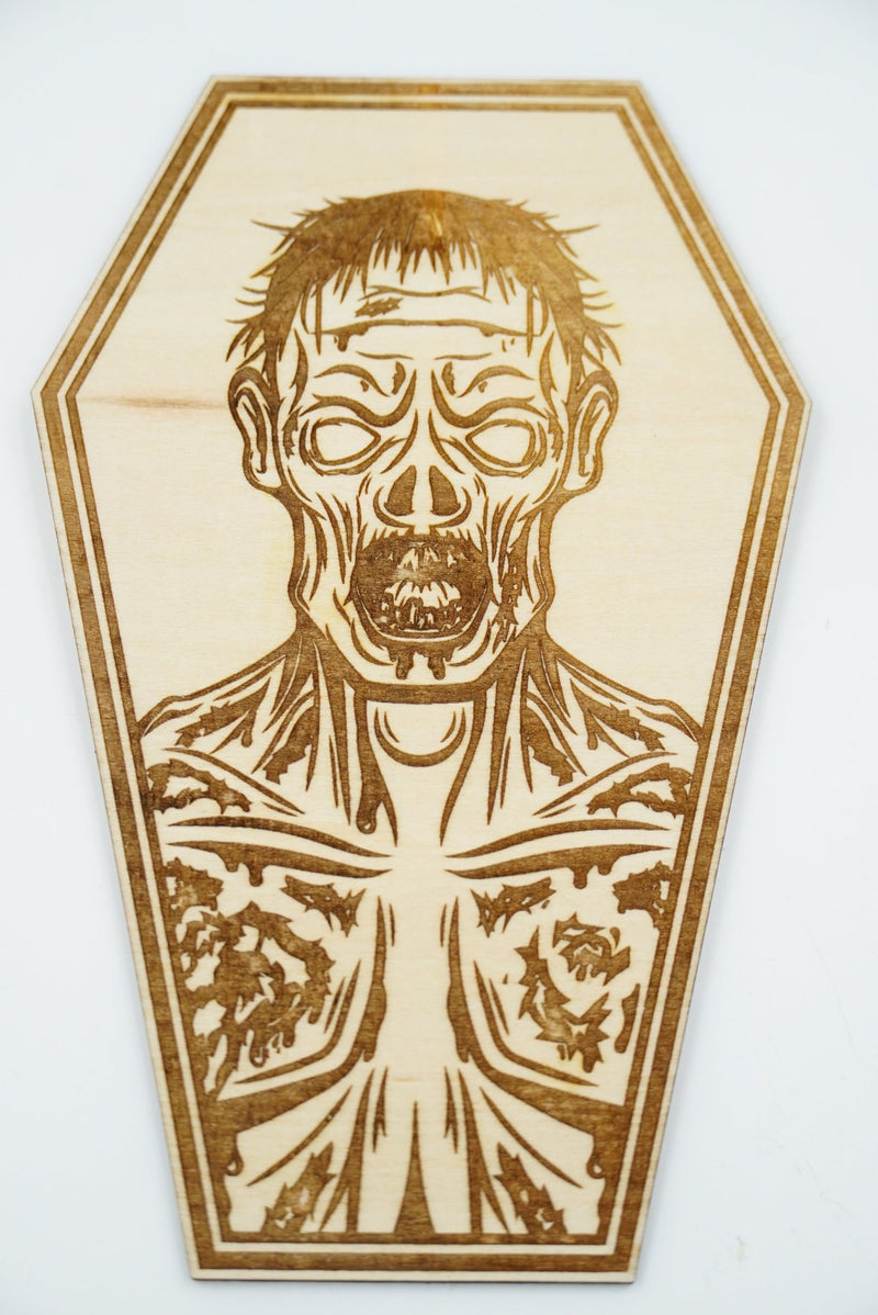 Halloween Sarg Naturholz - RJC - Circle