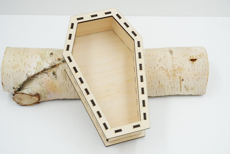 Halloween Sarg Naturholz - RJC - Circle