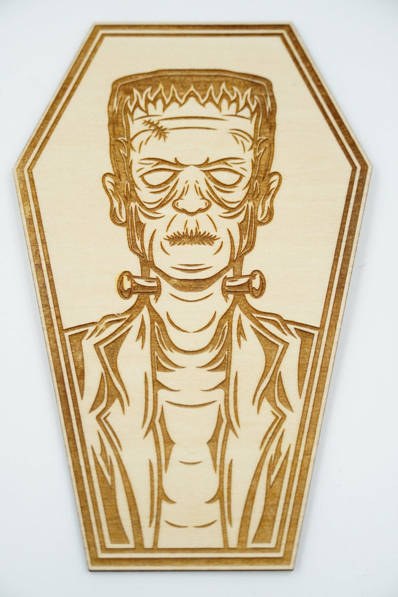 Halloween Sarg Naturholz - RJC - Circle