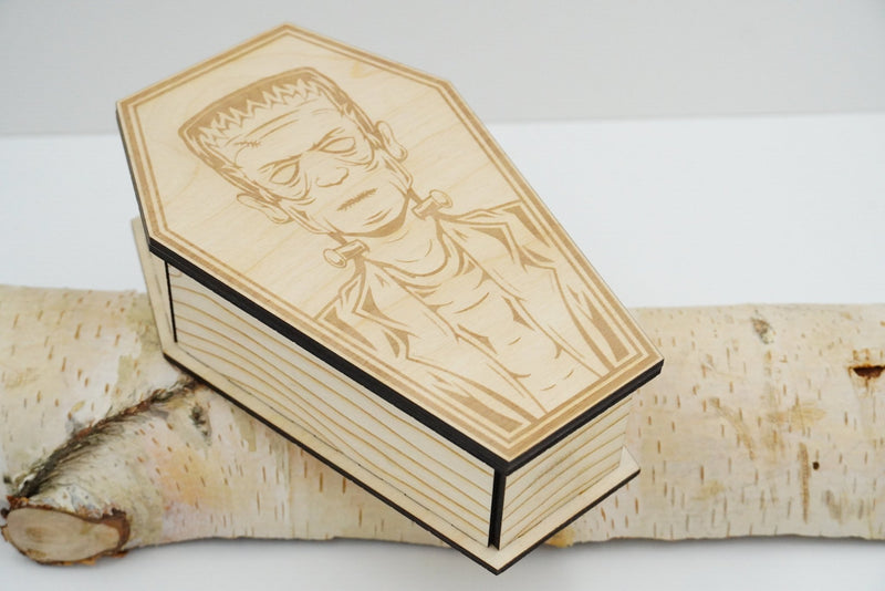 Halloween Sarg Naturholz - RJC - Circle