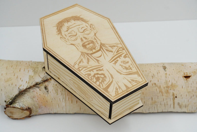 Halloween Sarg Naturholz - RJC - Circle