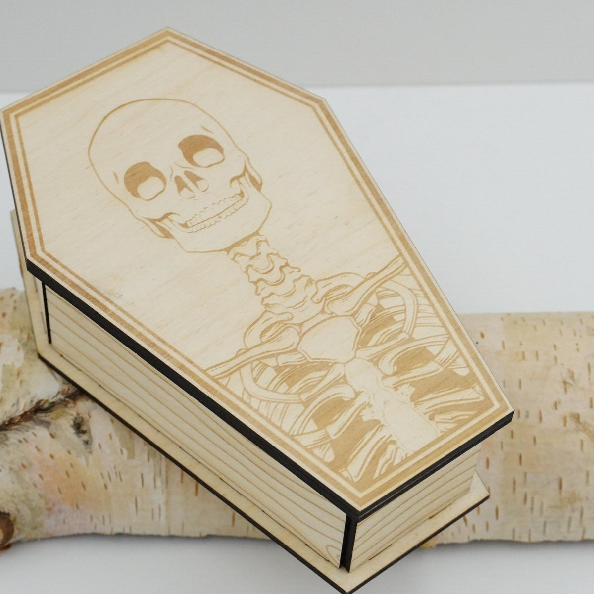 Halloween Sarg Naturholz - RJC - Circle