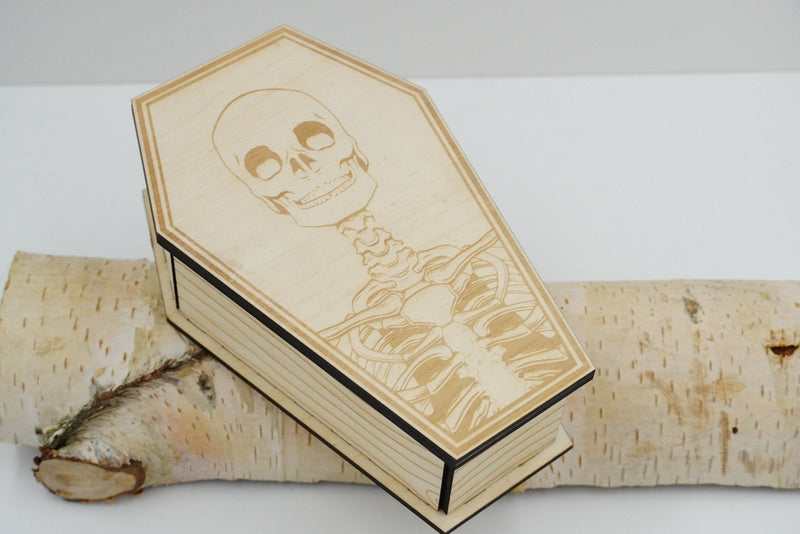 Halloween Sarg Naturholz - RJC - Circle