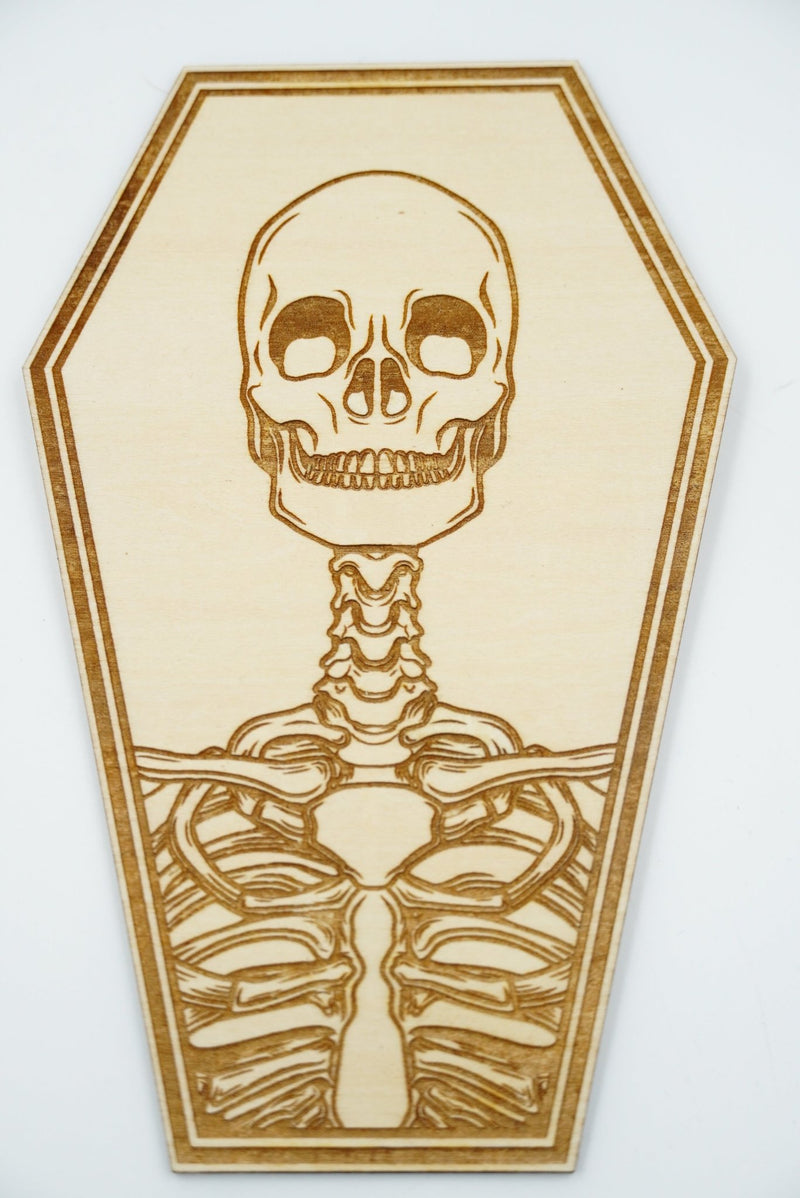 Halloween Sarg Naturholz - RJC - Circle