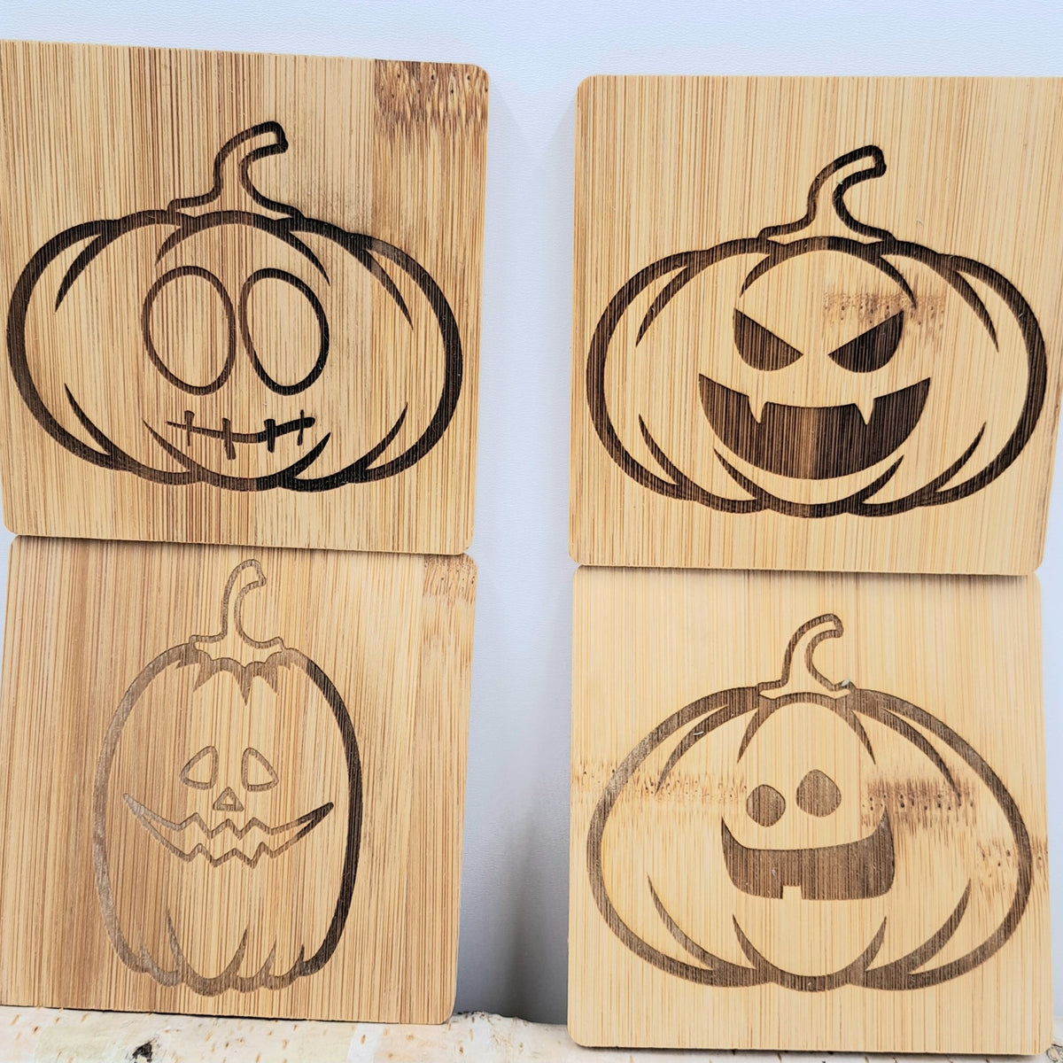Halloween Untersetzer eckig Bambus - RJC - Circle
