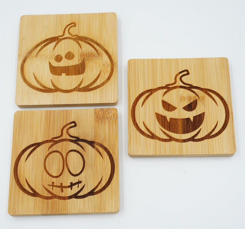 Halloween Untersetzer eckig Bambus - RJC - Circle