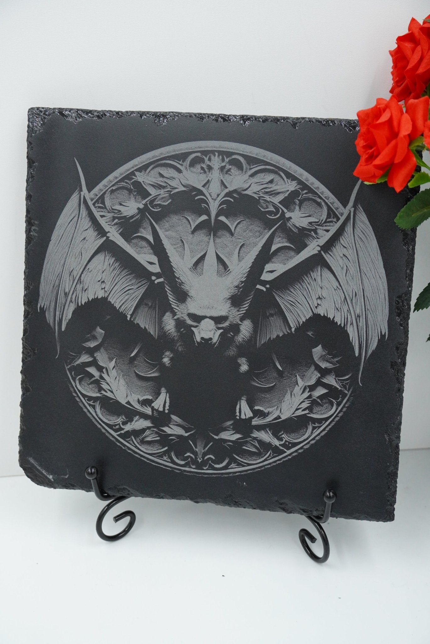 Halloween Untersetzer "Fledermaus Vampir" - personalisierbar - RJC - Circle