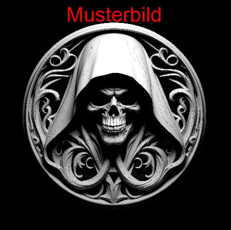 Halloween Untersetzer Grim Reaper/Sensenmann personalisierbar - RJC - Circle