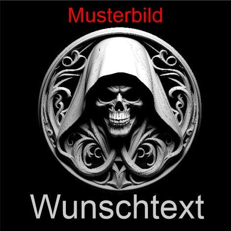 Halloween Untersetzer Grim Reaper/Sensenmann personalisierbar - RJC - Circle