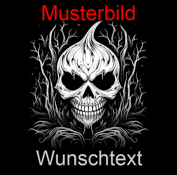 Halloween Untersetzer Kürbis Skulls personalisierbar - RJC - Circle