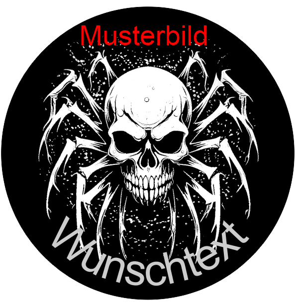 Halloween Untersetzer Kürbis Skulls personalisierbar - RJC - Circle