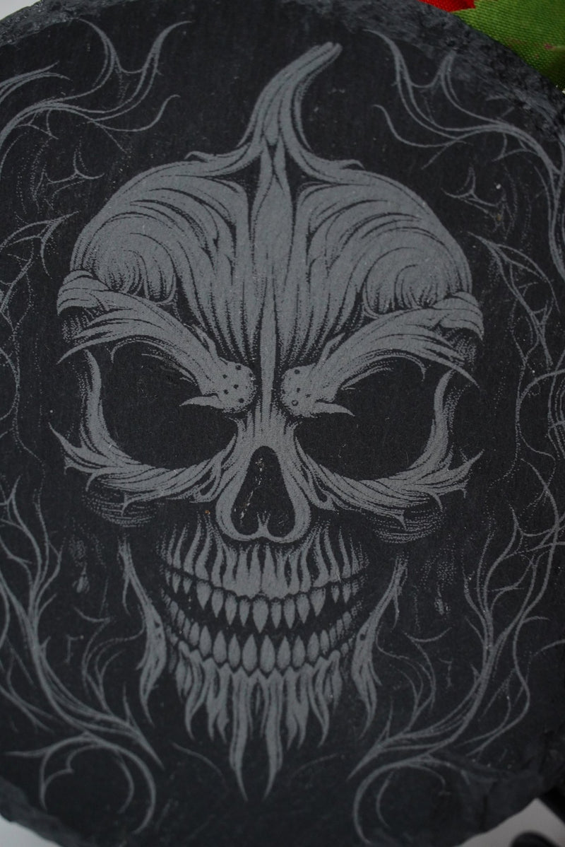 Halloween Untersetzer Kürbis Skulls personalisierbar - RJC - Circle