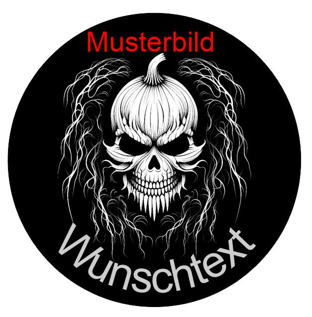 Halloween Untersetzer Kürbis Skulls personalisierbar - RJC - Circle