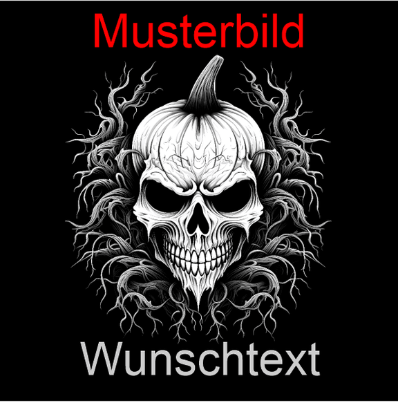 Halloween Untersetzer Kürbis Skulls personalisierbar - RJC - Circle