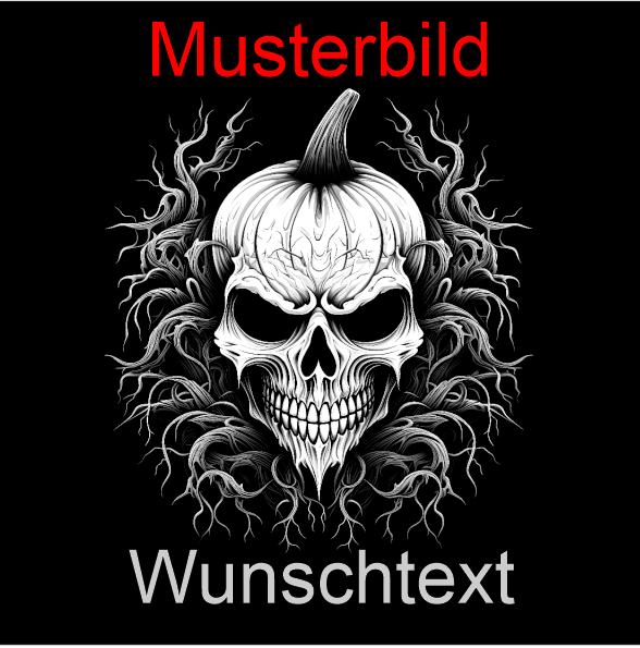 Halloween Untersetzer Kürbis Skulls personalisierbar - RJC - Circle